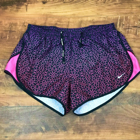 Nike Shorts | Nike Running Shorts Geometric Purple Pink Large | Poshmark